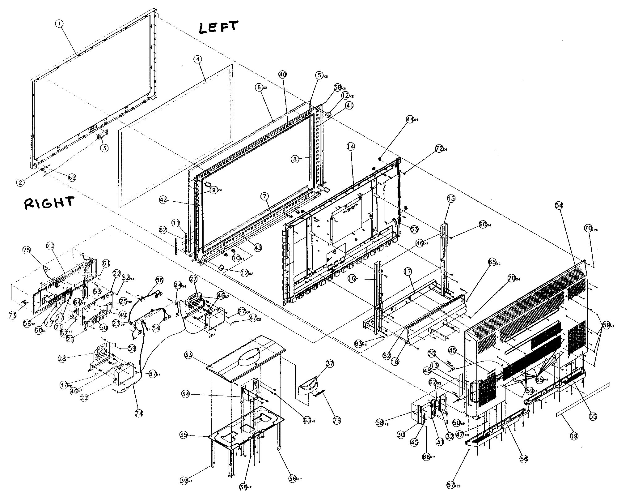 Cabinet parts