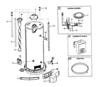 AO Smith XGV40L water heater diagram