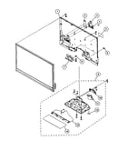 Rear cover/stand assy
