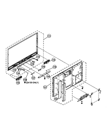 Bezel/lcd panel assy