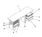 Craftsman 706955570 workbench diagram