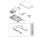 Samsung BD-P1500XAA cabinet parts diagram