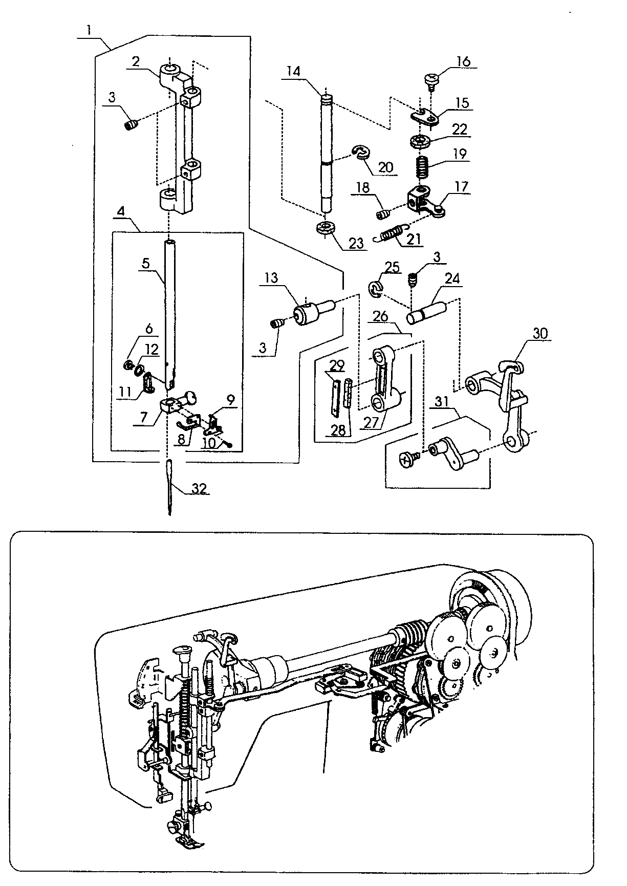 Needle bar assy