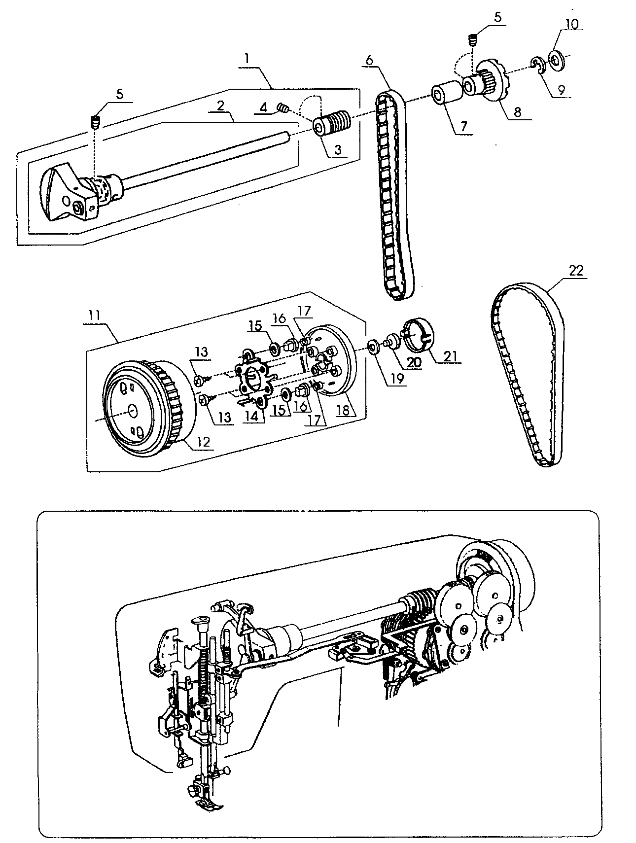 Timing belt assy