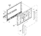 Sony KDL-40WL135 front cabinet diagram