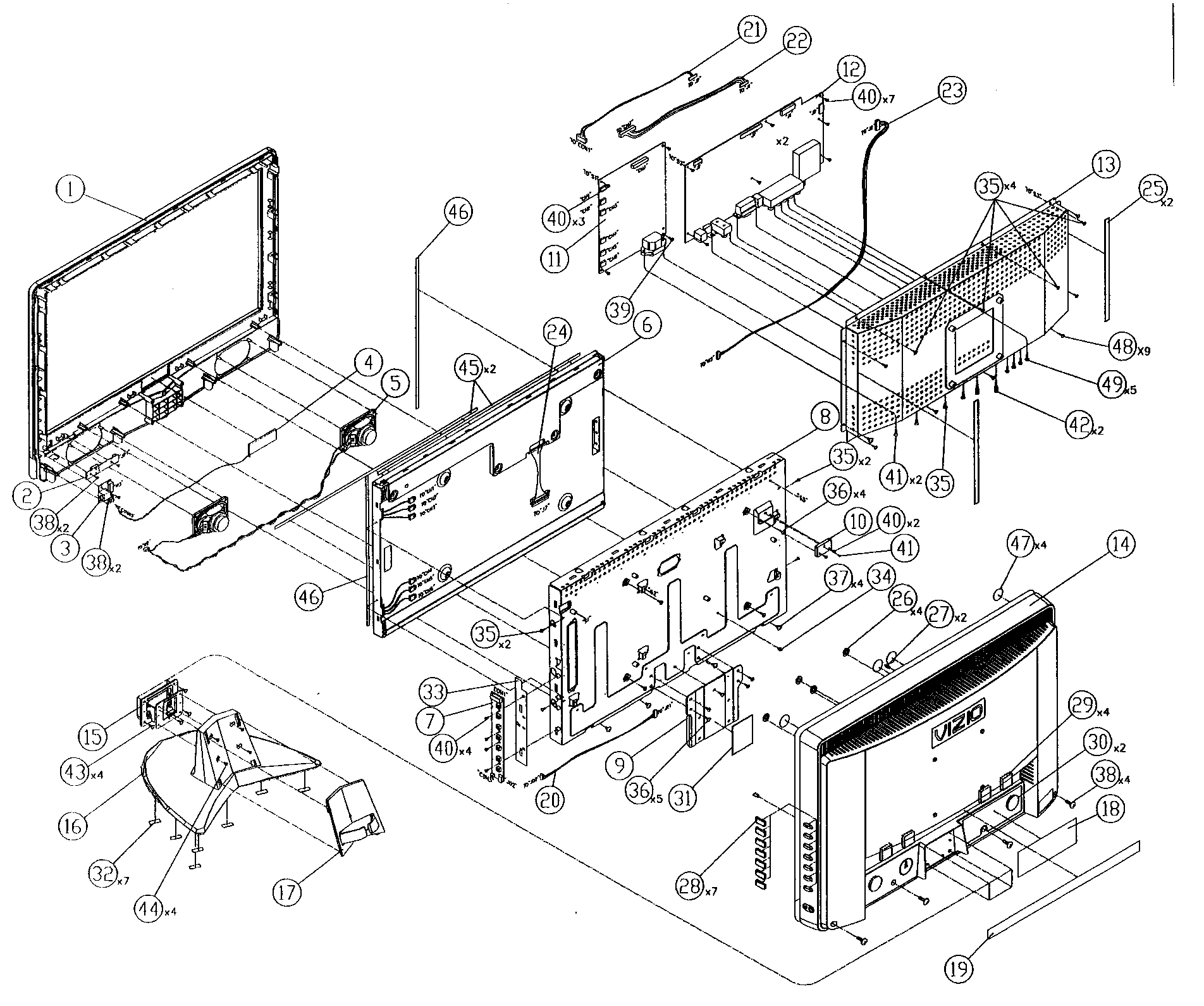 Cabinet parts
