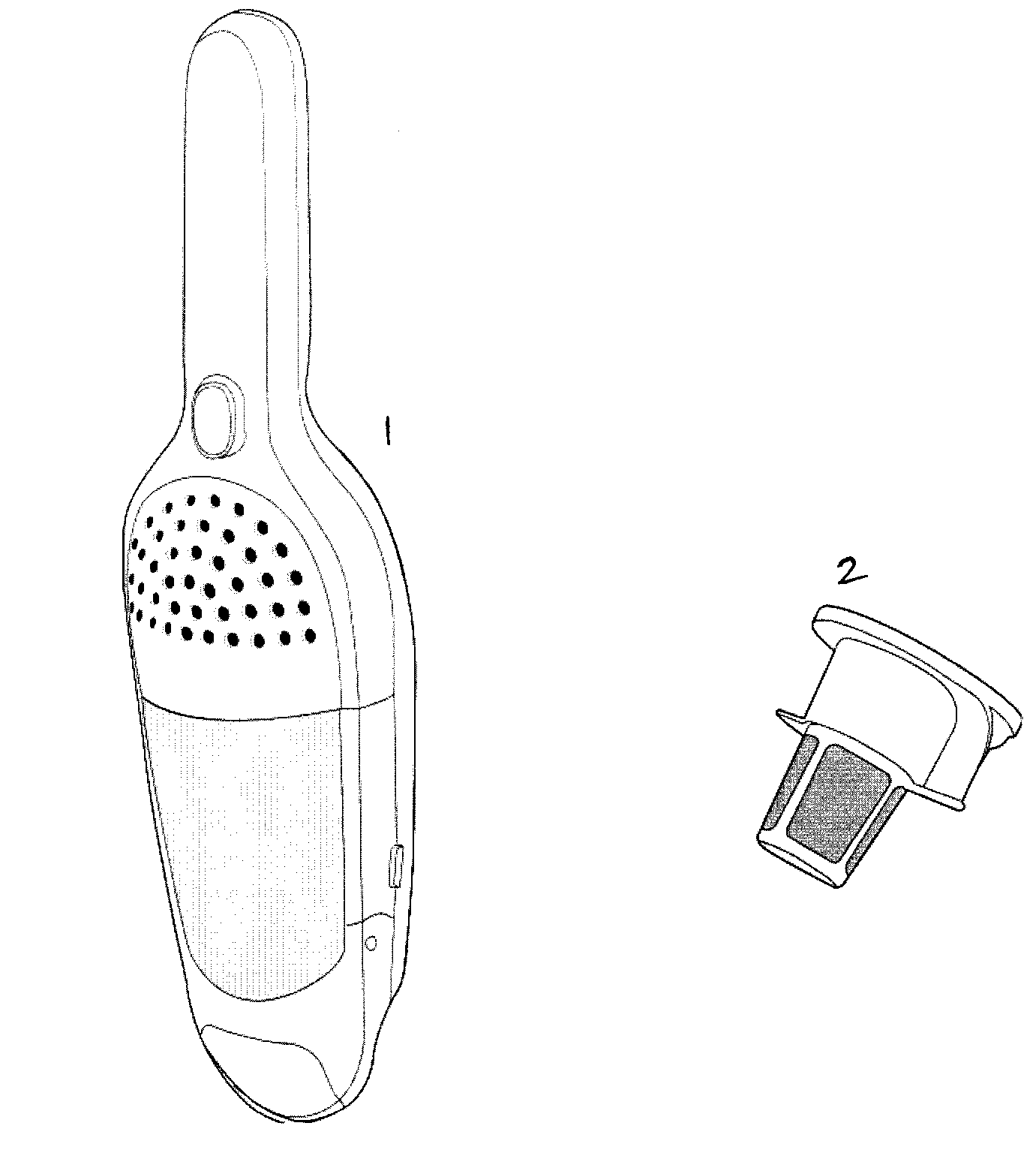 Hand vac/filter