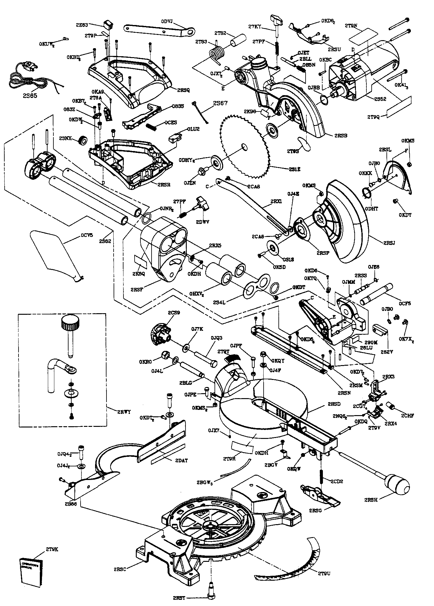Miter saw assy