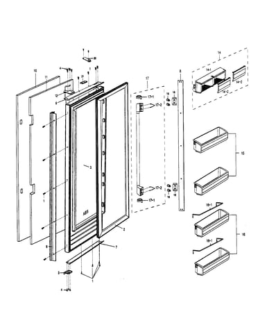 Refrigerator door