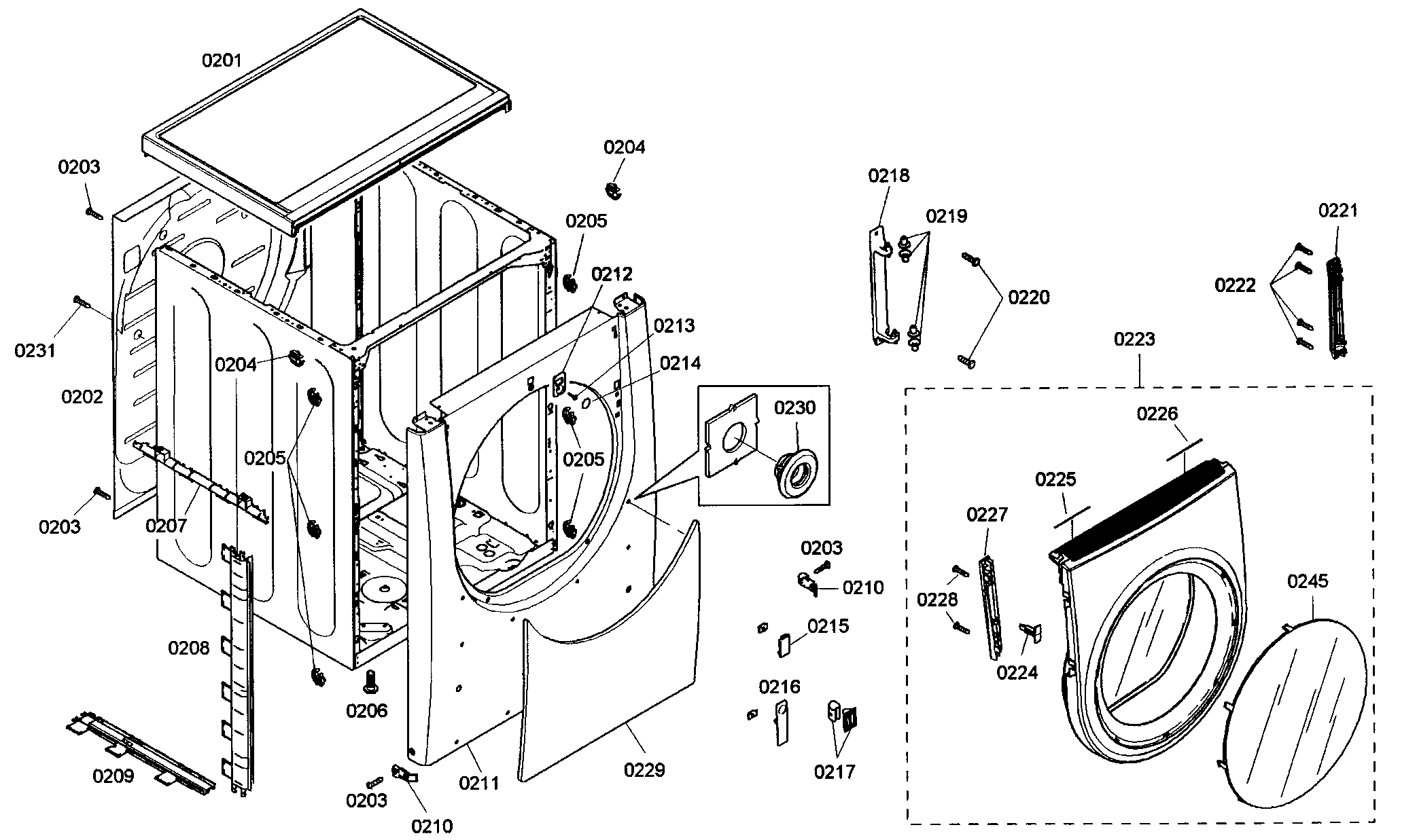 Cabinet parts
