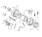 Bosch WAS20160UC/01 drum assy diagram