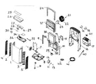 Kenmore Elite 251997010001 cabinet parts diagram