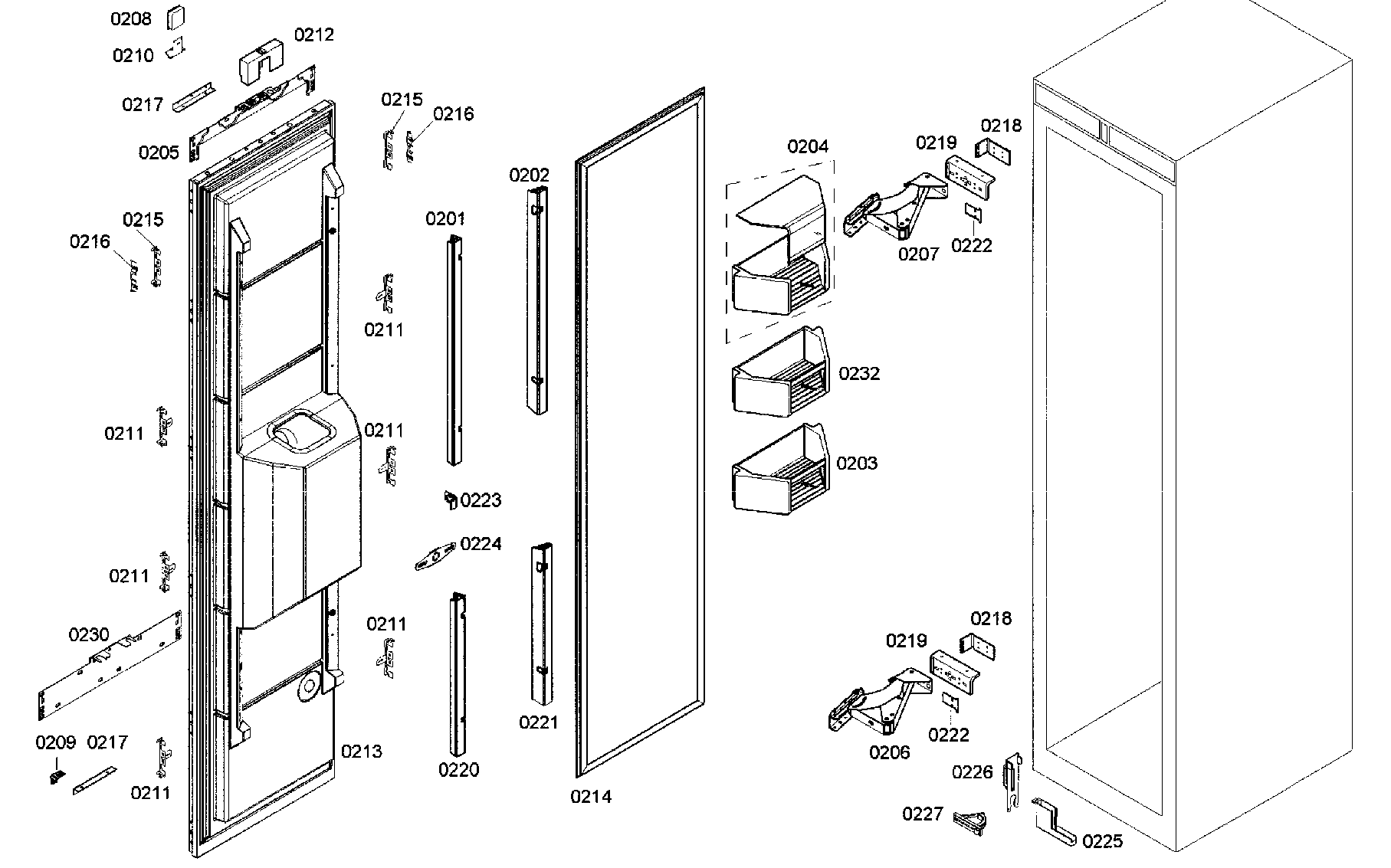Door assy