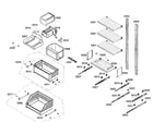 Bosch B24IF70NSP/06 drawers assy diagram