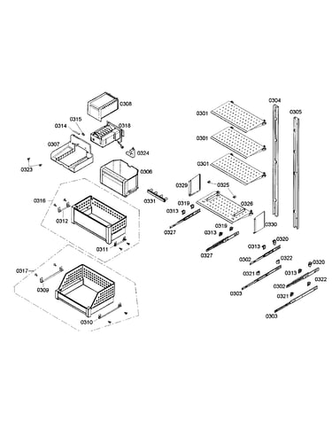 Drawers assy