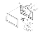 Sony KDL-26NL140 rear cabinet diagram