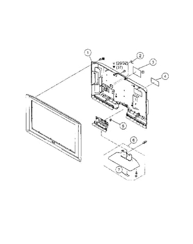 Rear cabinet