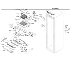 Bosch B24ID80NLP/01 cabinet assy diagram