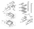 Bosch B24ID80NLP/01 drawers assy diagram