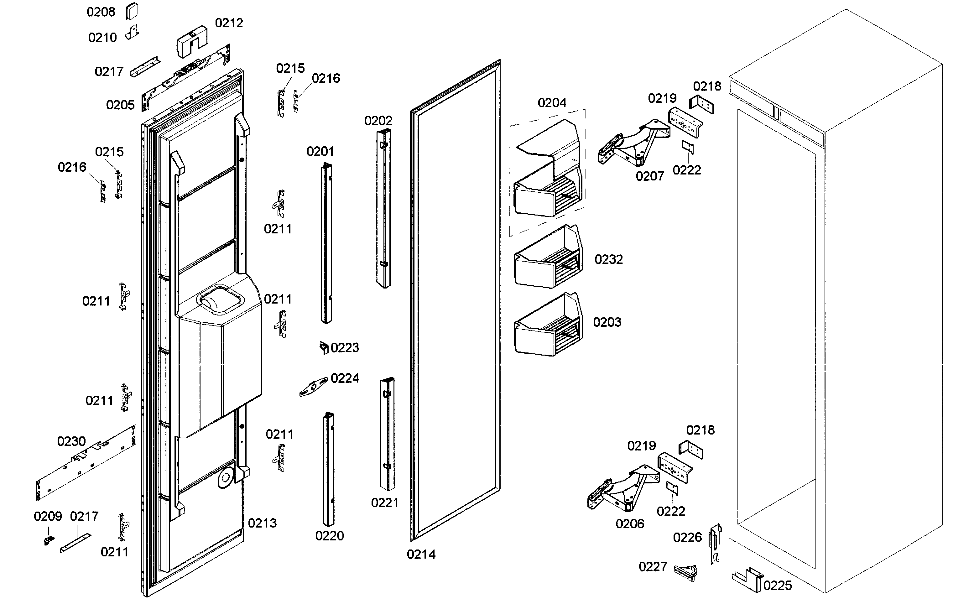 Door assy