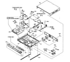 Sylvania NB500SL9 cabinet parts diagram