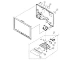 Sony KDL-32XBR6 rear cover/stand assy diagram