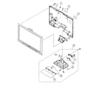Sony KDL-37XBR6 rear cover/stand assy diagram