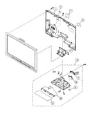 Rear cover/stand assy