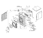 Sony HCD-EC98P cabinet parts diagram