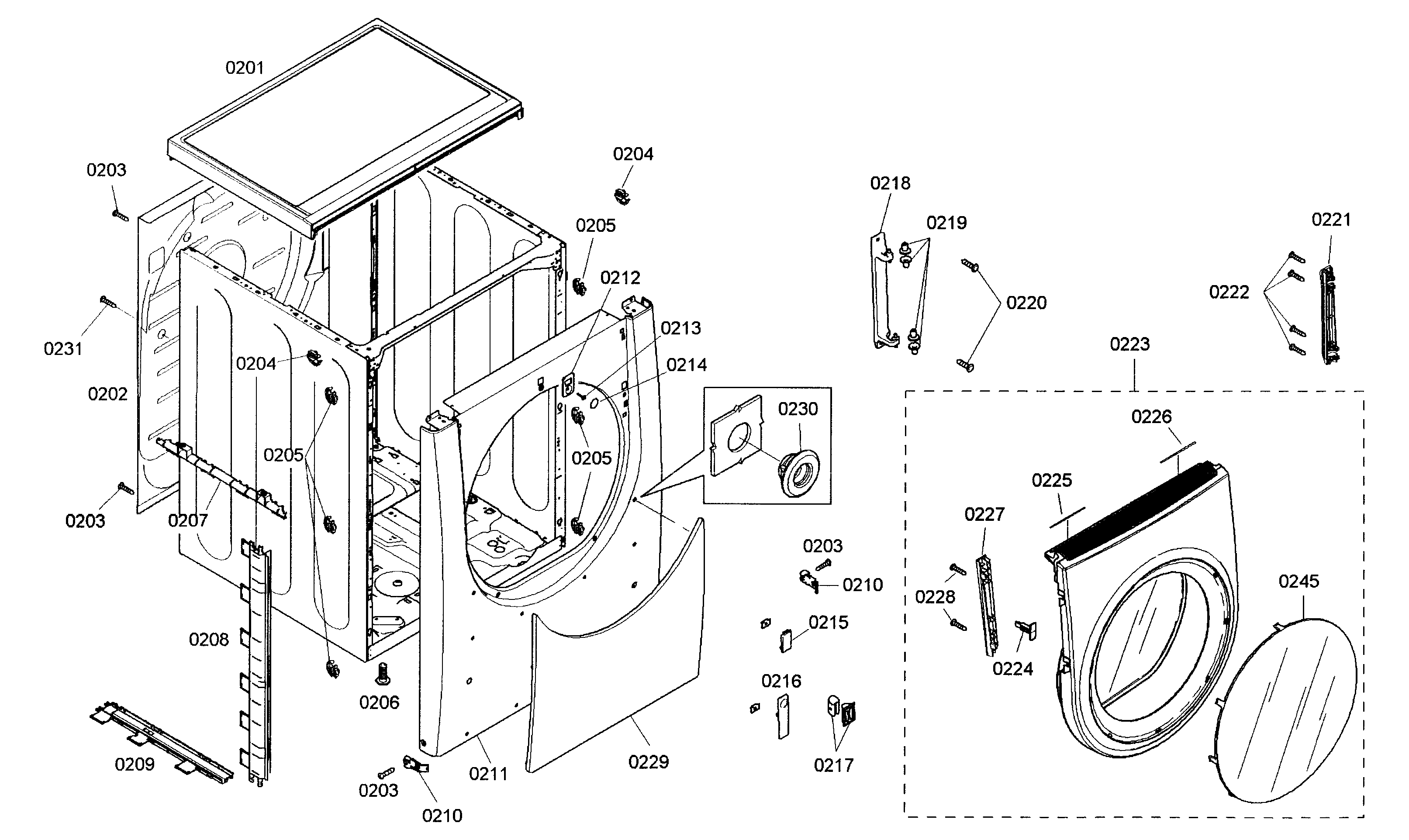 Cabinet parts