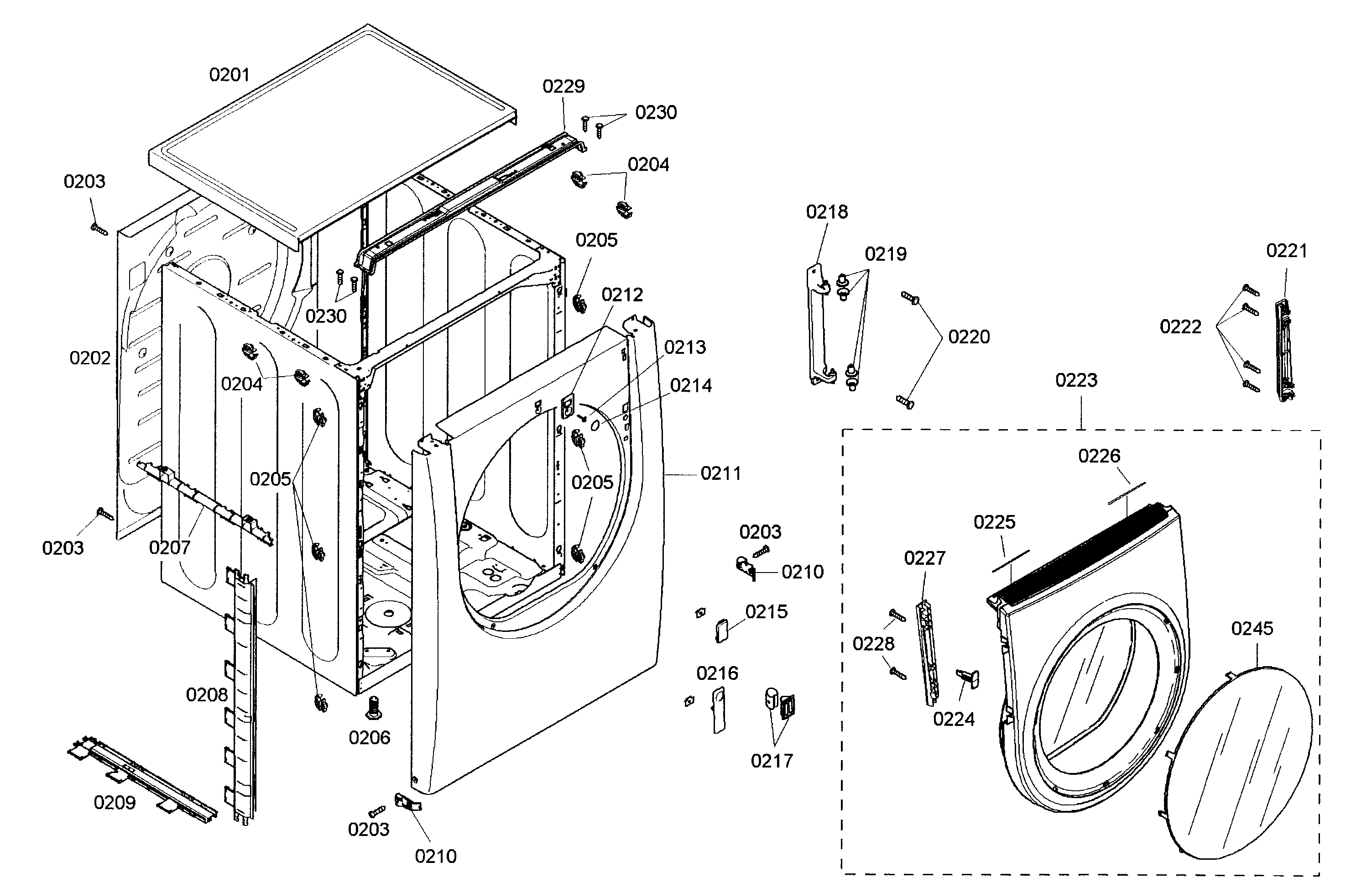 Cabinet parts