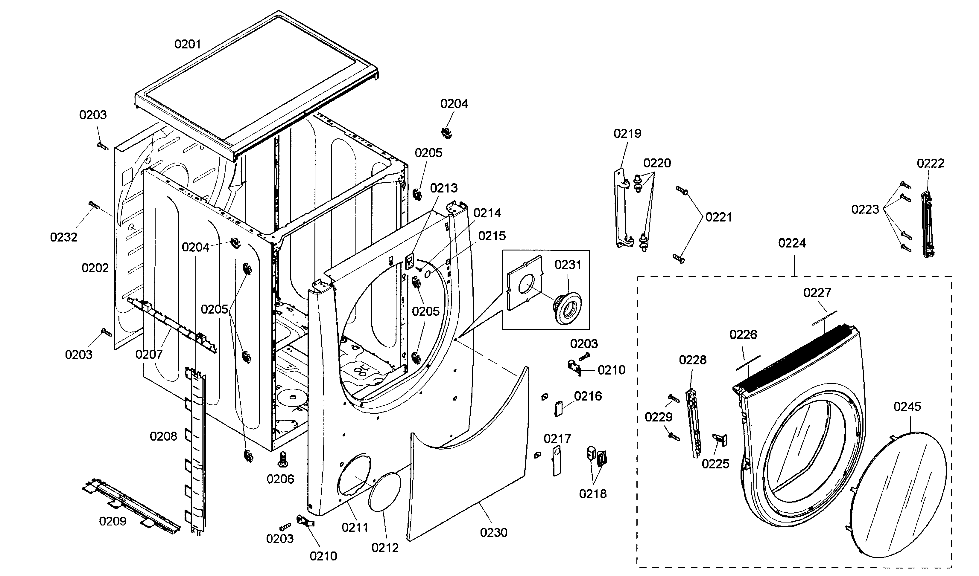 Cabinet parts