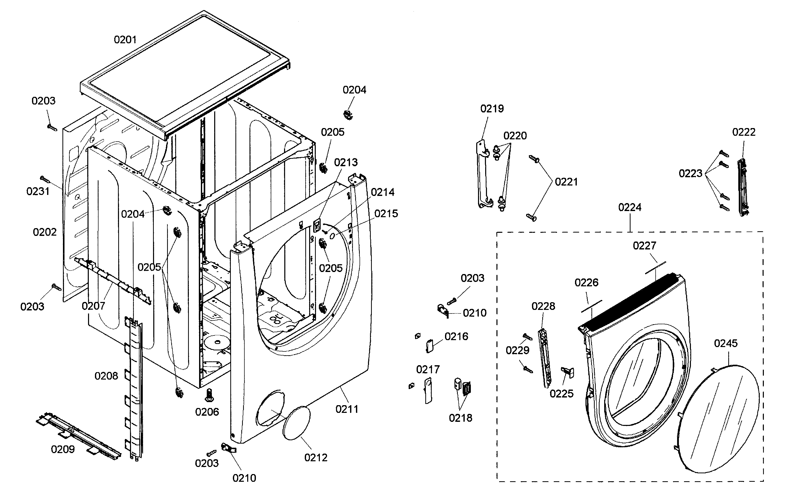 Cabinet parts