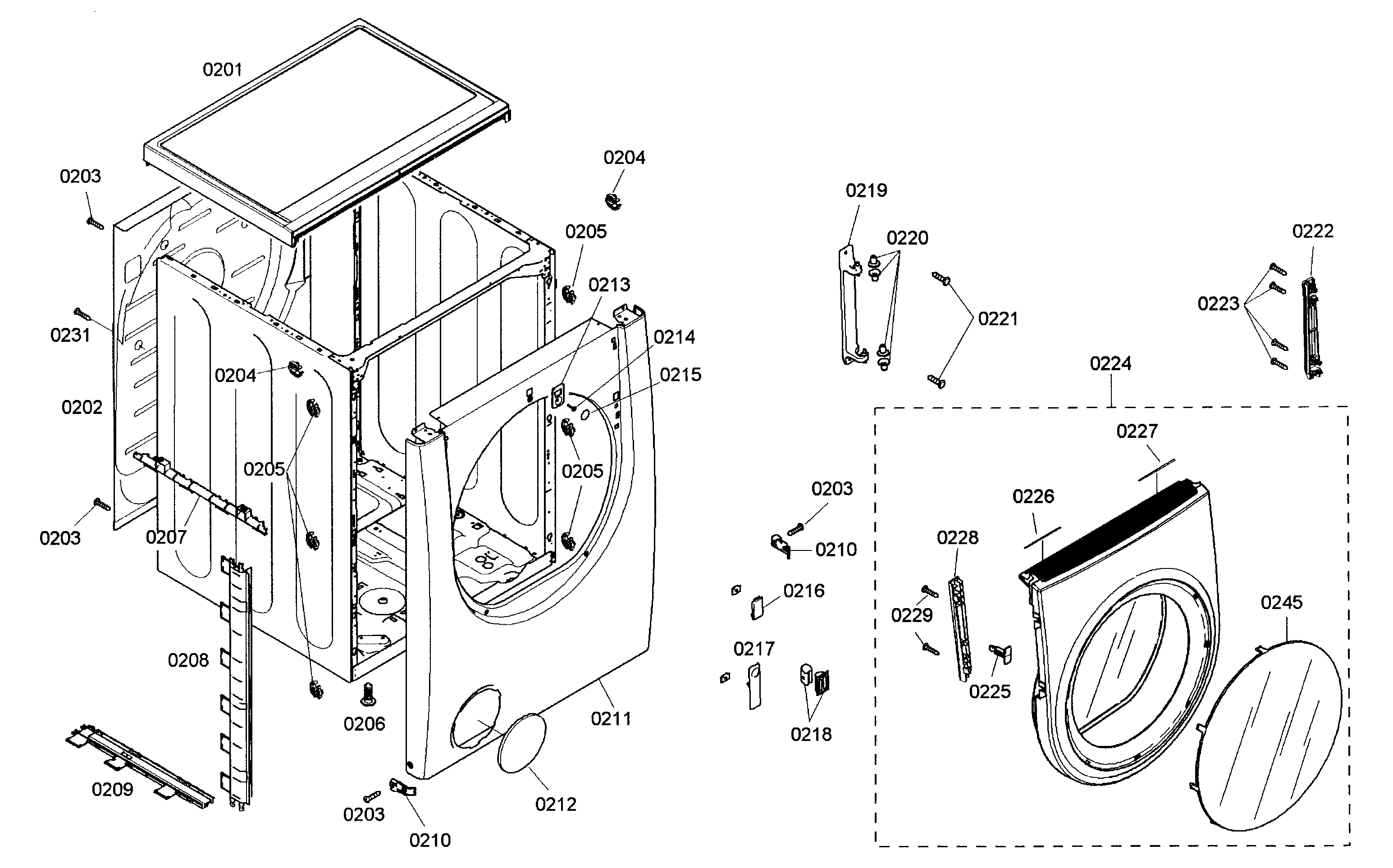 Cabinet parts