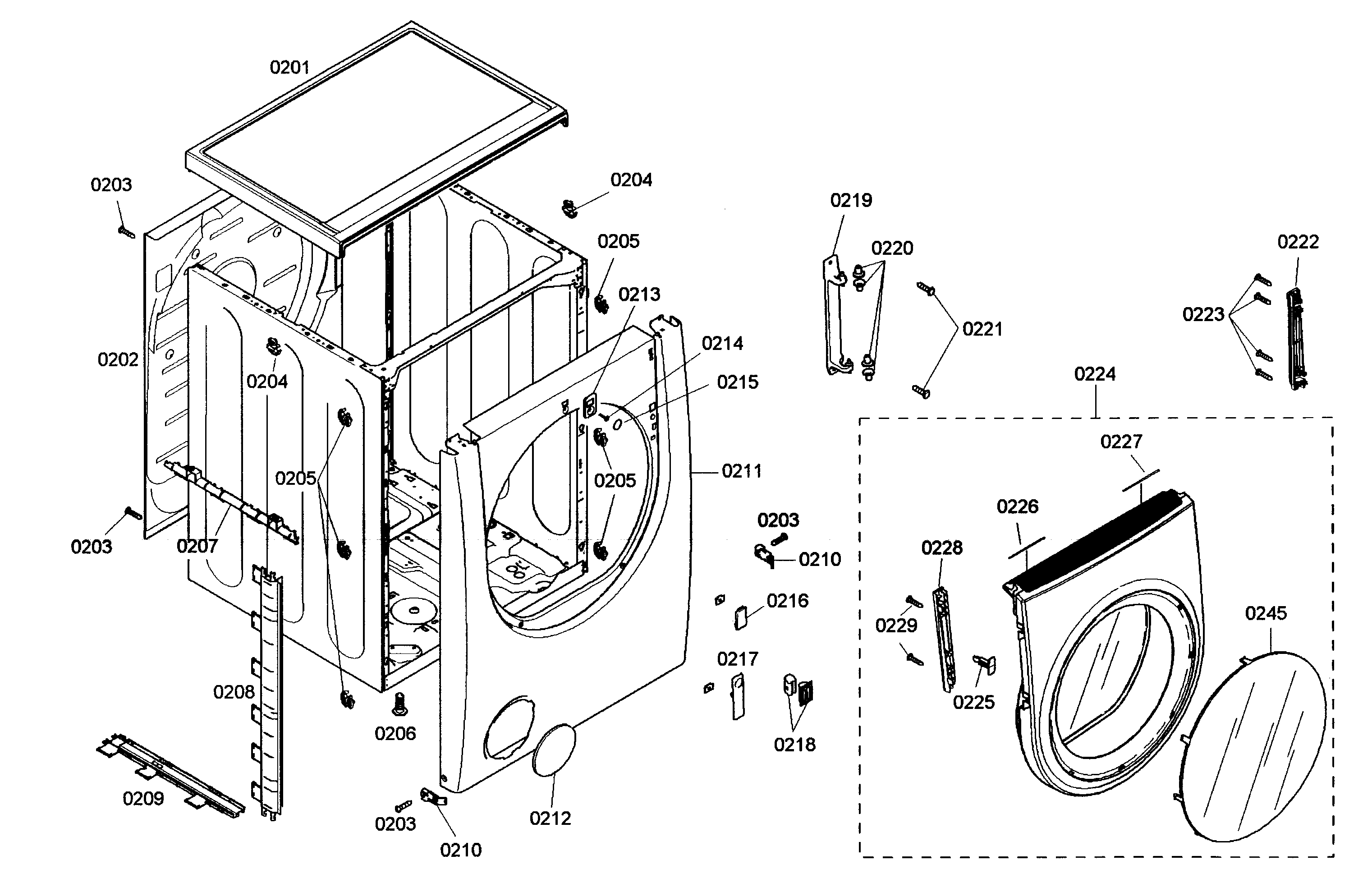 Cabinet parts