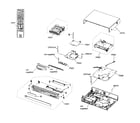 Sony RDR-VX535 cabinet parts diagram