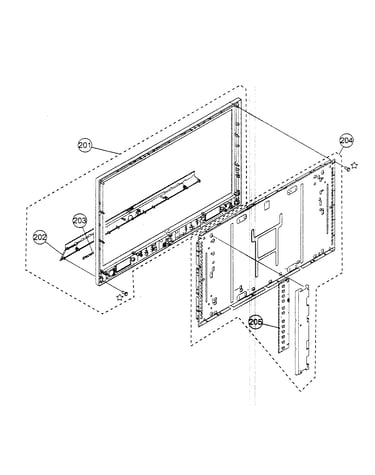 Bezel assy/lcd panel