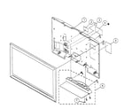 Sony KDL-52WL130 rear cover/stand assy diagram