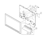 Sony KDL-52WL135 rear cover/stand assy diagram