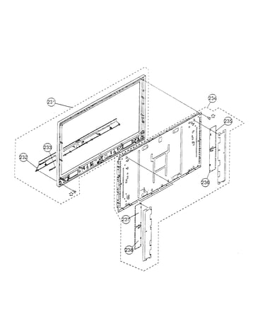 Bezel assy/lcd panel