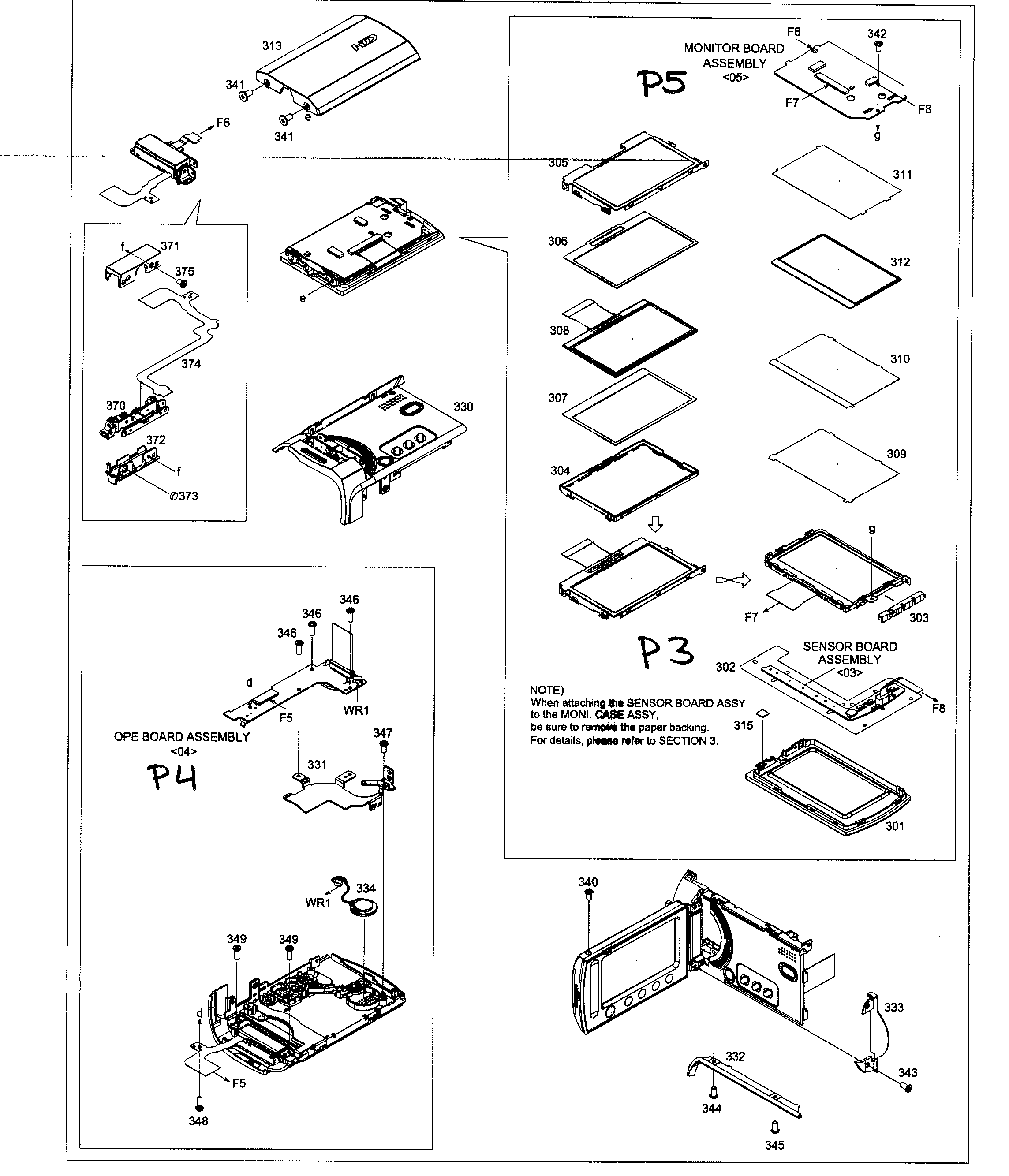 Upper assy