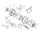 Bosch WFL2090UC/11 drum assy diagram
