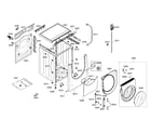 Bosch WFMC220BUC/13 cabinet parts diagram