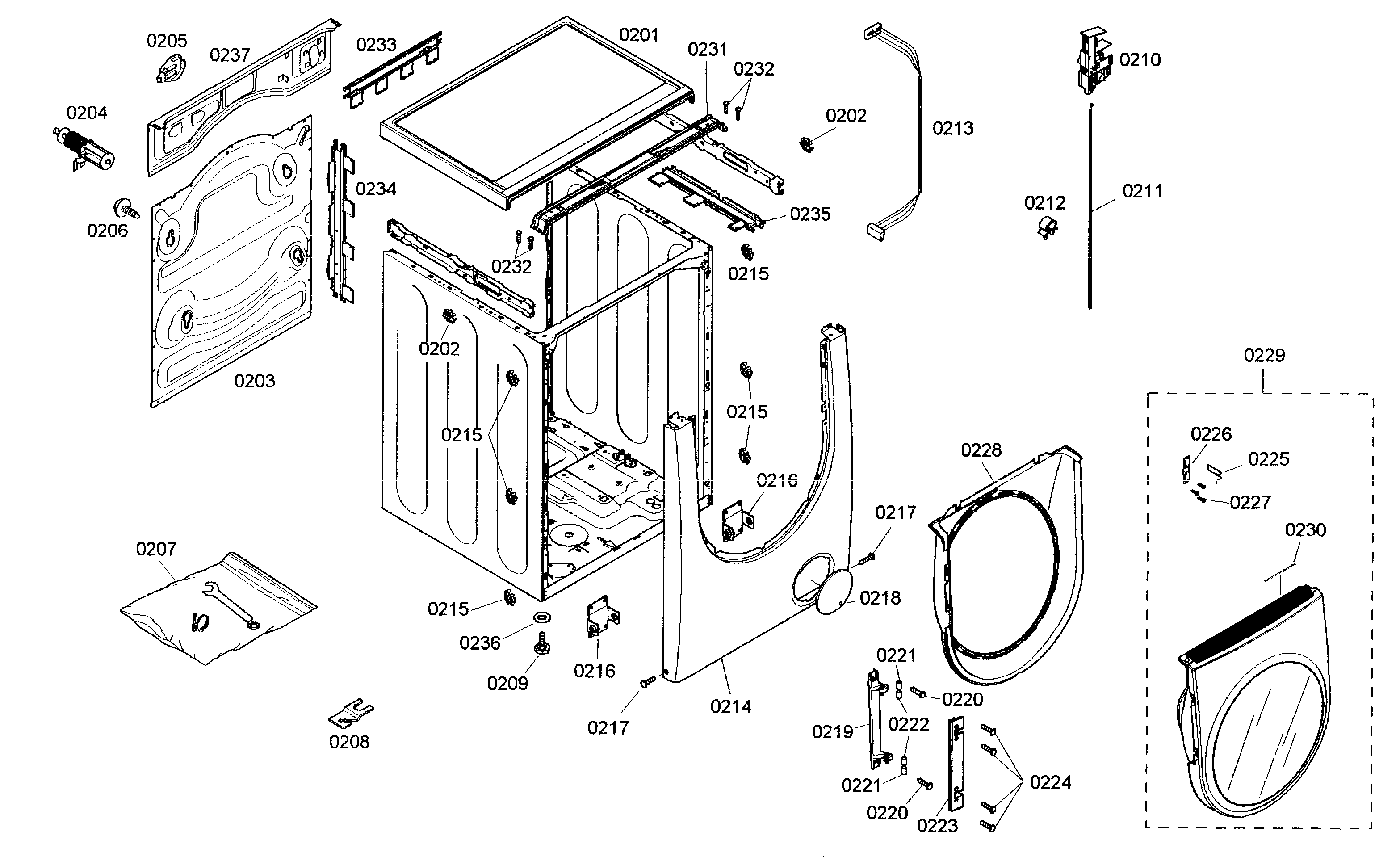 Cabinet parts