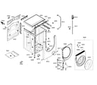 Bosch WFMC8400UC/13 cabinet parts diagram
