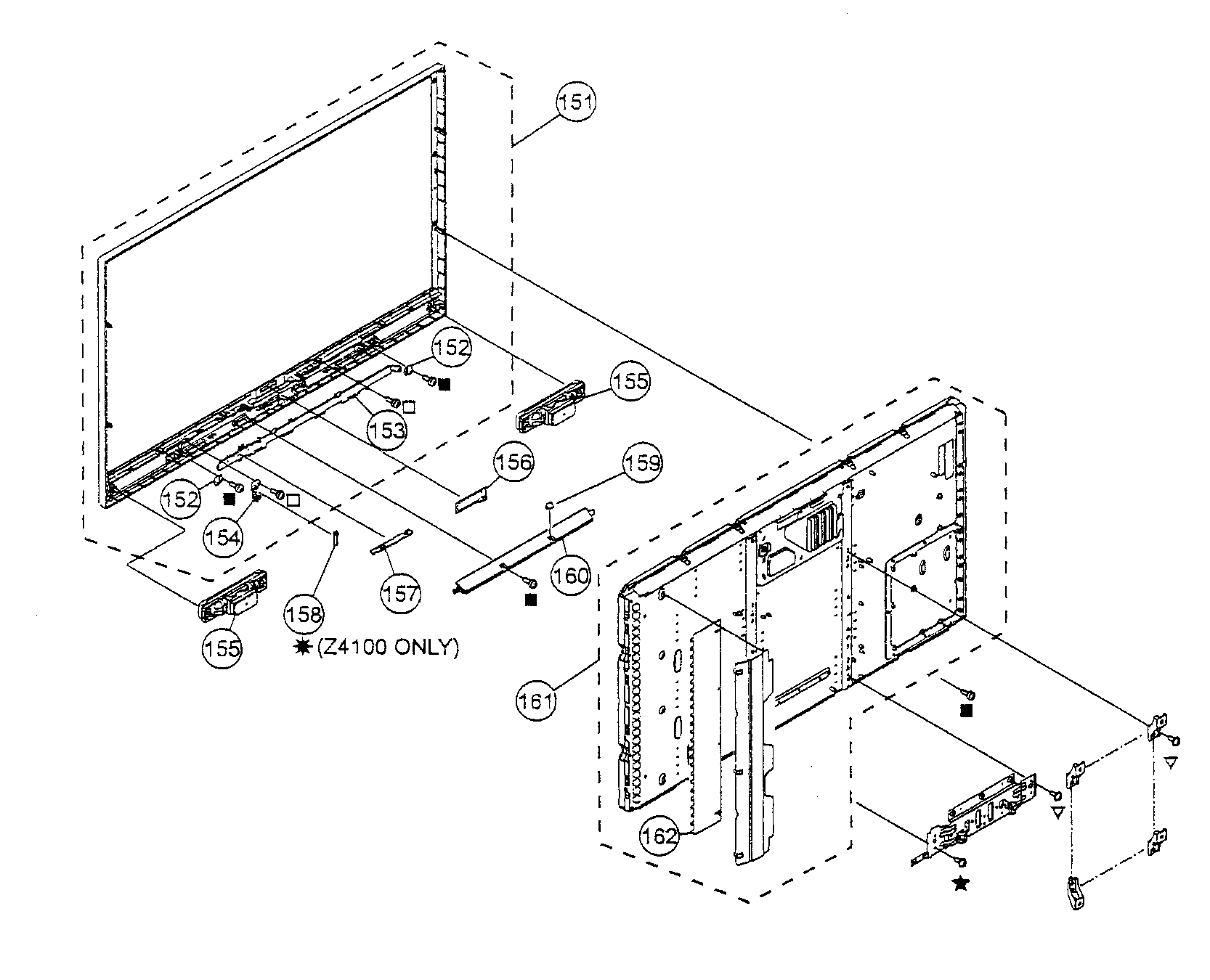 BEZEL ASSY/LCD PANEL