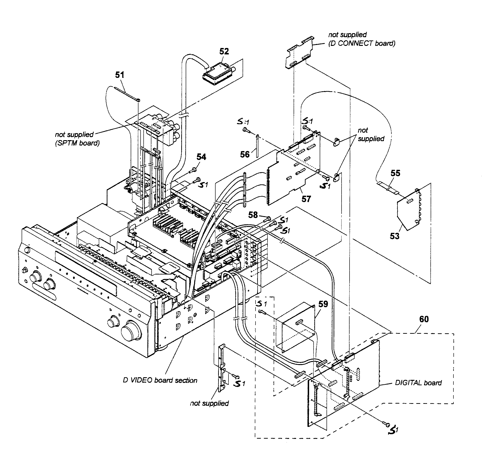 Digital board section