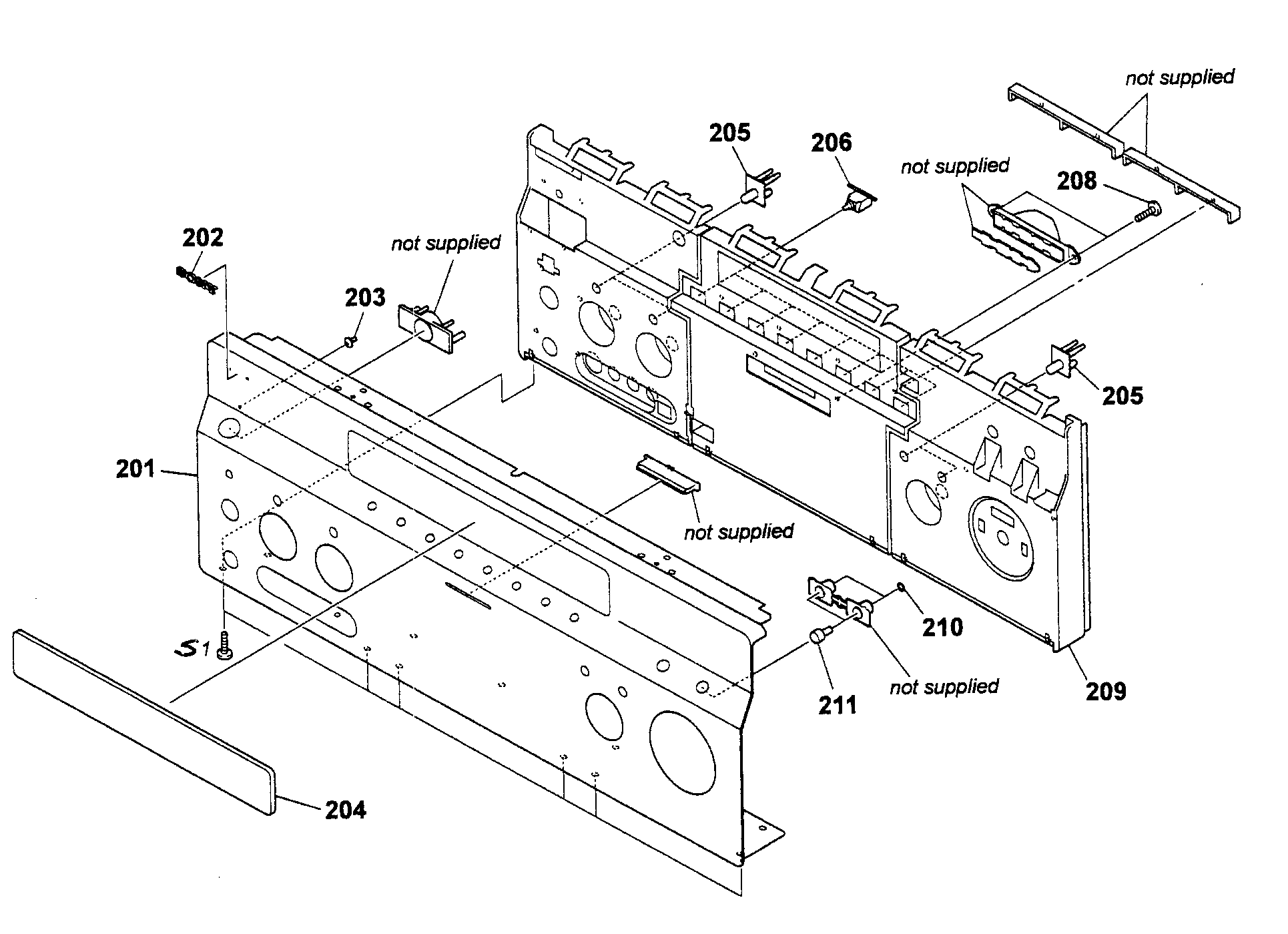 Front panel section