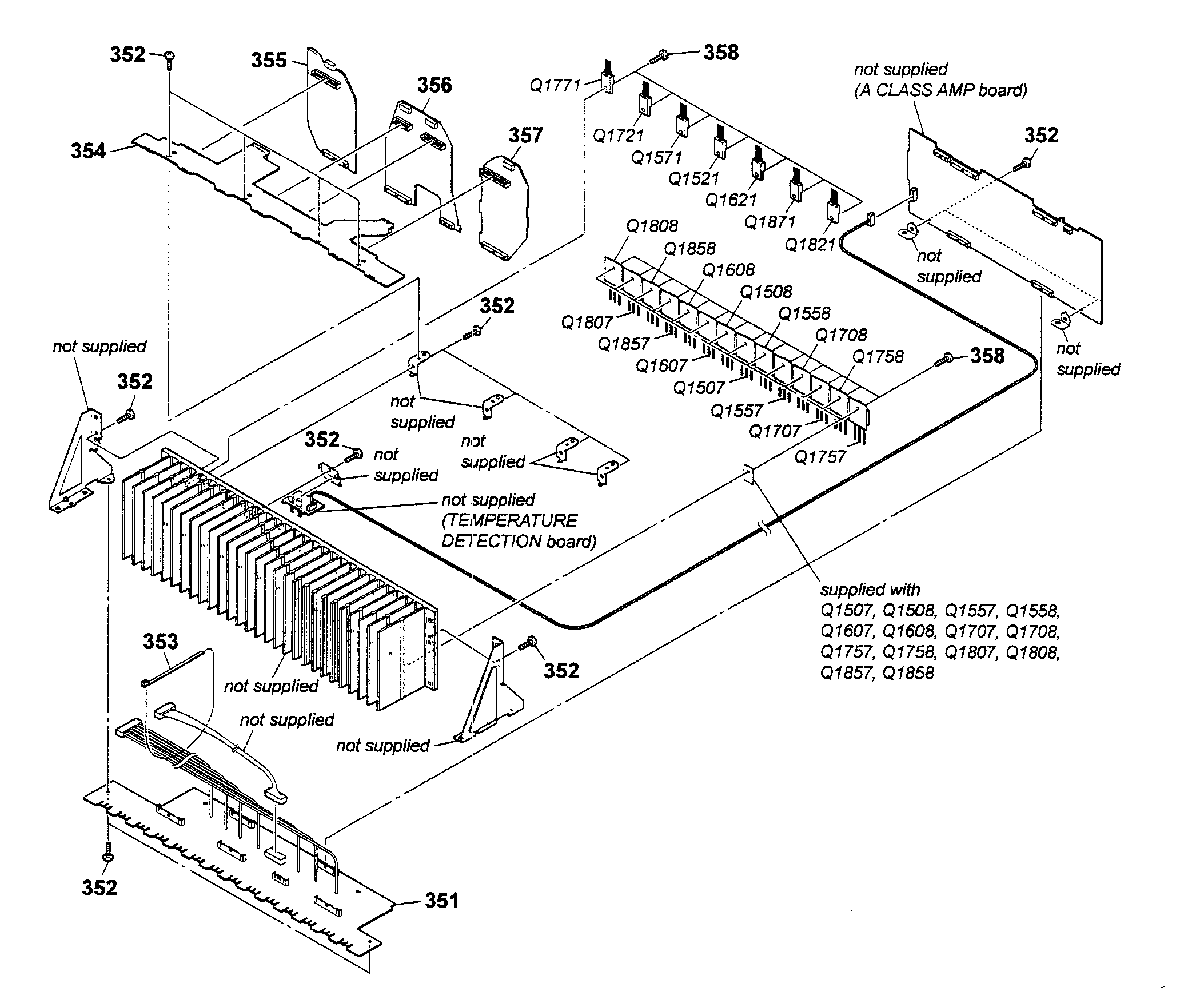 Heat sink section