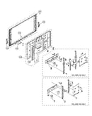 Bezel/lcd panel/speakers